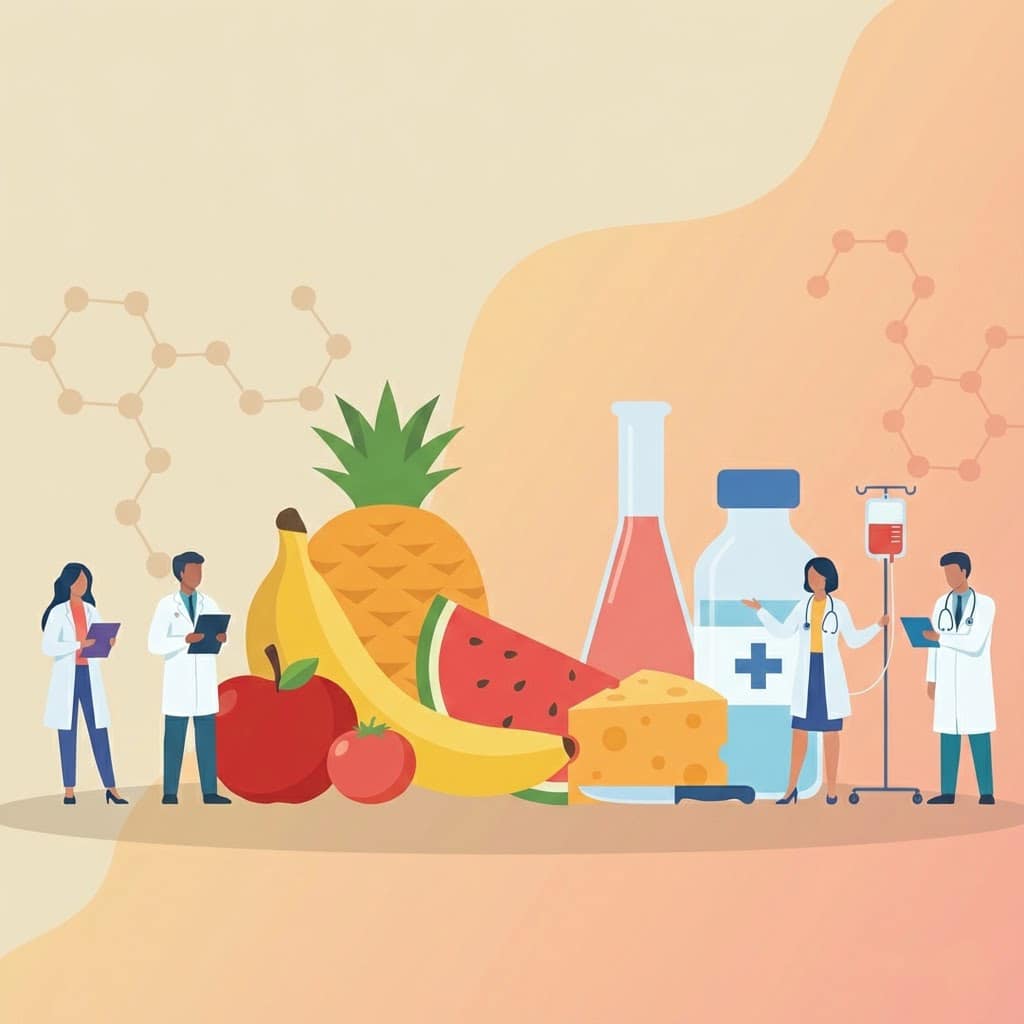 Researcher reviewing medical studies