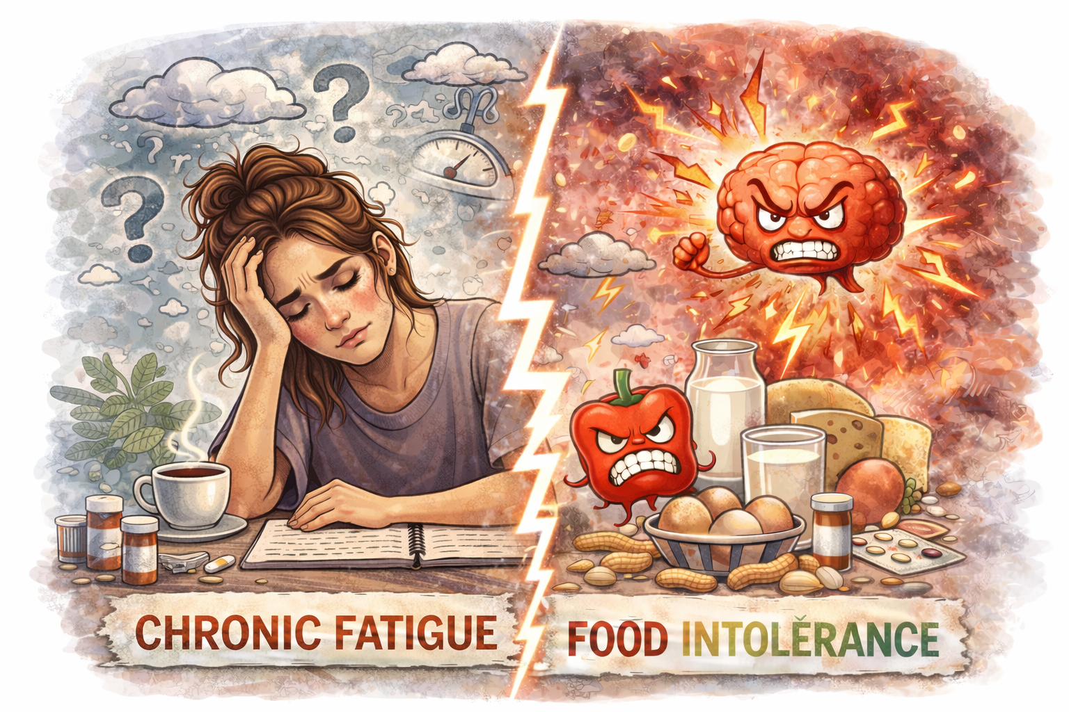 Chronic fatigue illustration